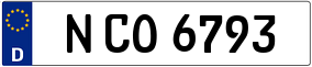 Trailer License Plate